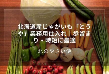 北海道産じゃがいも「とうや」業務用仕入れ｜歩留まり・時短に最適