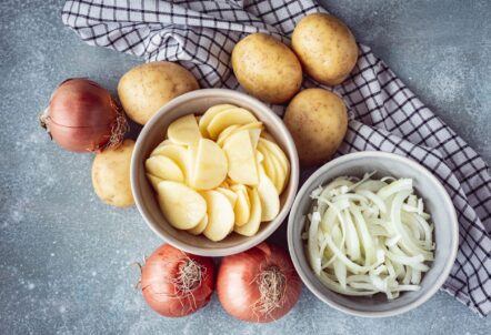 スライス、千切り、ダイスカットなどカット野菜の切り方規格の比較