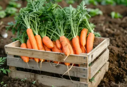 規格が安定した高品質な人参を育てる北海道の畑