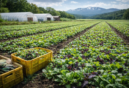 北海道の冷涼な気候が育む高品質野菜の農地