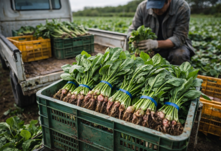 北海道の広大な農地で育つ高品質野菜