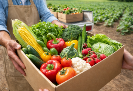 地産地消の理念に基づいた北海道産野菜