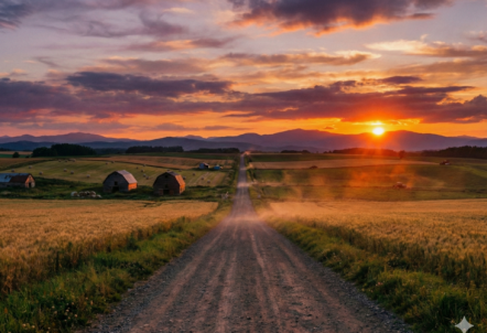 北海道の広大な農地