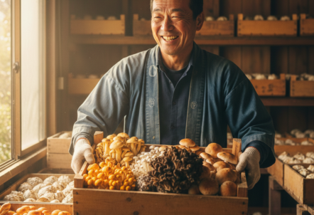 北海道の大自然で育った高品質なまいたけ