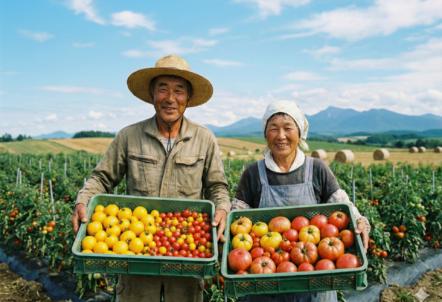 北のやさい便と提携する北海道の熟練トマト農家