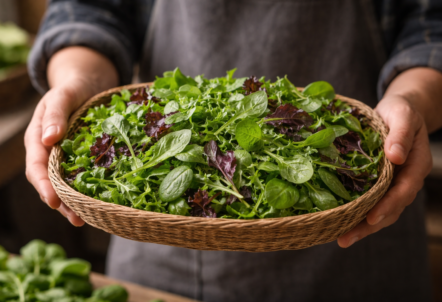 新鮮な朝採れベビーリーフ 業務用高品質