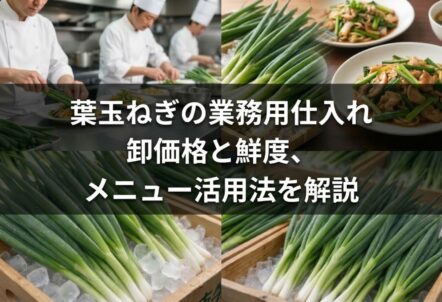 葉玉ねぎの業務用仕入れ|卸価格と鮮度、メニュー活用法を解説