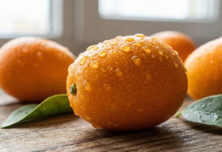 新鮮な金柑の実