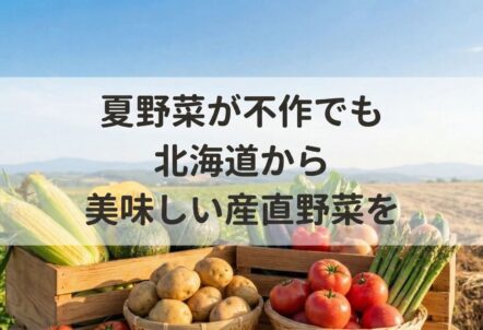 夏野菜が不作でも北海道から美味しい産直野菜を