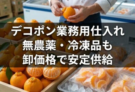 デコポン業務用仕入れ|無農薬・冷凍品も卸価格で安定供給