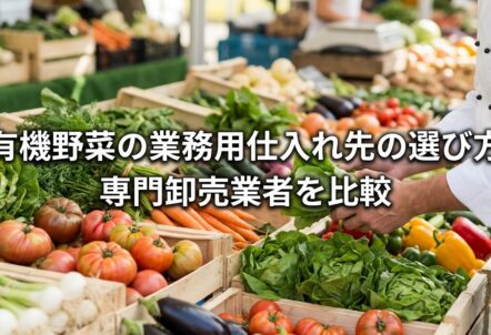 有機野菜の業務用仕入れ先の選び方｜専門卸売業者を比較