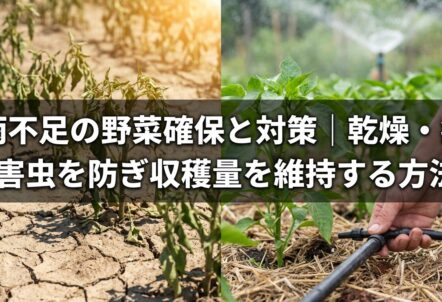 雨不足の野菜確保と対策｜乾燥・病害虫を防ぎ収穫量を維持する方法