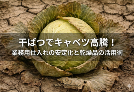 干ばつでキャベツ高騰!業務用仕入れの安定化と乾燥品の活用術