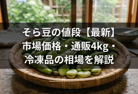 そら豆の値段【最新】市場価格・通販4kg・冷凍品の相場を解説