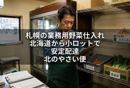 札幌の業務用野菜仕入れ｜北海道から小ロットで安定配達 北のやさい便