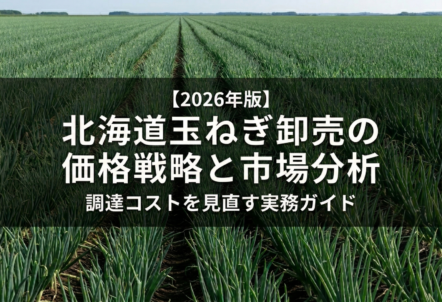 【2026年版】北海道玉ねぎ卸売の価格戦略と市場分析｜調達コストを見直す実務ガイド