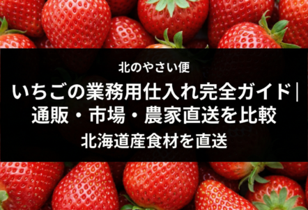 いちごの業務用仕入れ完全ガイド｜通販・市場・農家直送を比較