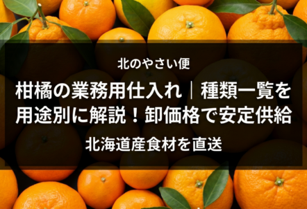 柑橘の業務用仕入れ｜種類一覧を用途別に解説！卸価格で安定供給