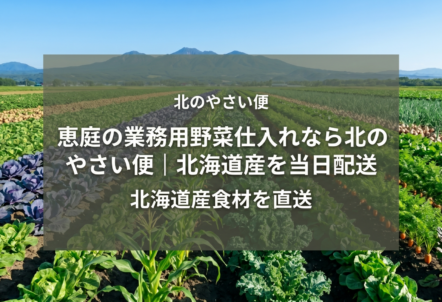 恵庭の業務用野菜仕入れなら北のやさい便｜北海道産を当日配送