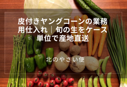 皮付きヤングコーンの業務用仕入れ｜旬の生をケース単位で産地直送