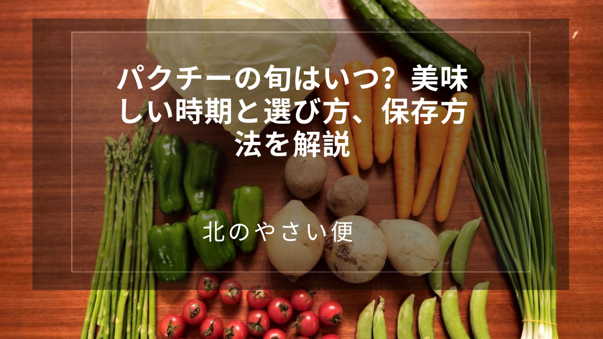 パクチーの旬はいつ?美味しい時期と選び方、保存方法を解説|北のやさい便