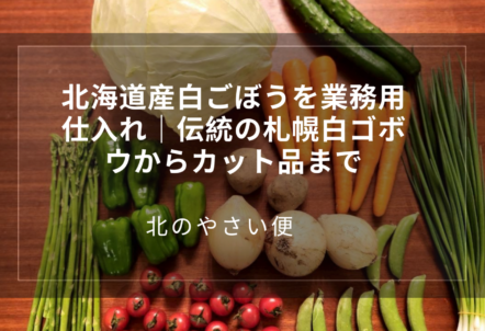 北海道産白ごぼうを業務用仕入れ|伝統の札幌白ゴボウからカット品まで