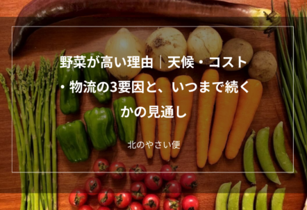 野菜が高い理由｜天候・コスト・物流の3要因と、いつまで続くかの見通し